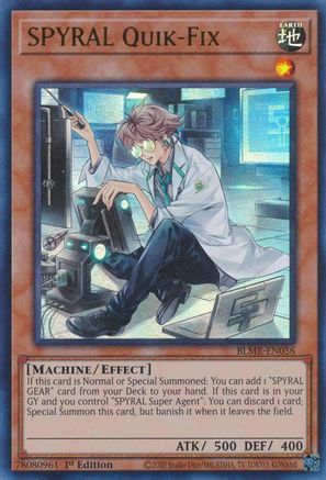 SPYRAL Quik-Fix [BLMR-EN056] Ultra Rare - Trinity Hobby