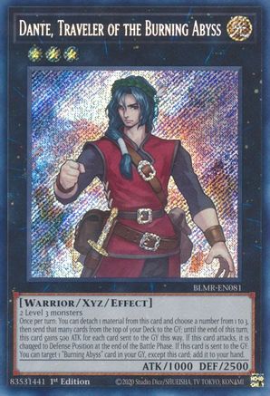 Dante, Traveler of the Burning Abyss [BLMR-EN081] Secret Rare - Trinity Hobby