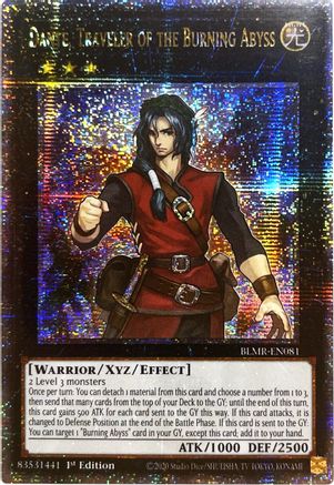 Dante, Traveler of the Burning Abyss [BLMR-EN081] Quarter Century Secret Rare - Trinity Hobby