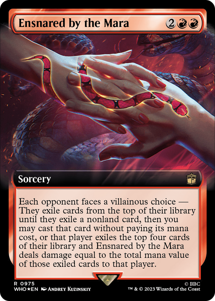Ensnared by the Mara (Extended Art) (Surge Foil) [Doctor Who] - Trinity Hobby