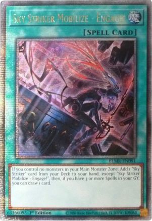 Sky Striker Mobilize - Engage! [BLMR-EN091] Quarter Century Secret Rare - Trinity Hobby