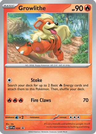 Growlithe (024) [Scarlet & Violet: Black Star Promos] - Trinity Hobby
