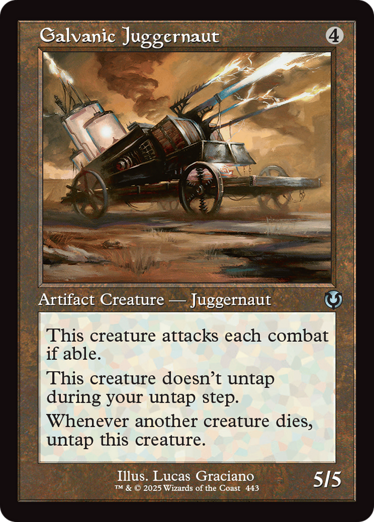 Galvanic Juggernaut (Retro Frame) [Innistrad Remastered] - Trinity Hobby