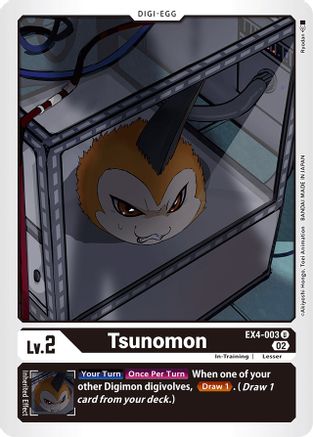 Tsunomon [EX4-003] [Alternative Being Booster] - Trinity Hobby