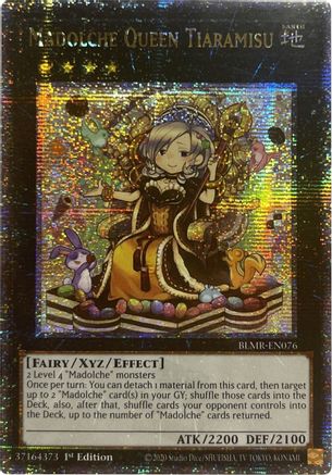 Madolche Queen Tiaramisu [BLMR-EN076] Quarter Century Secret Rare - Trinity Hobby