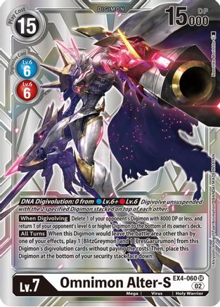 Omnimon Alter-S [EX4-060] (Alternate Art) [Alternative Being Booster] - Trinity Hobby