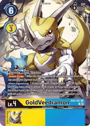 GoldVeedramon [EX4-027] (Alternate Art) [Alternative Being Booster] - Trinity Hobby