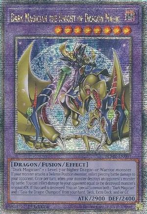 Dark Magician the Knight of Dragon Magic [BLMR-EN001] Quarter Century Secret Rare - Trinity Hobby