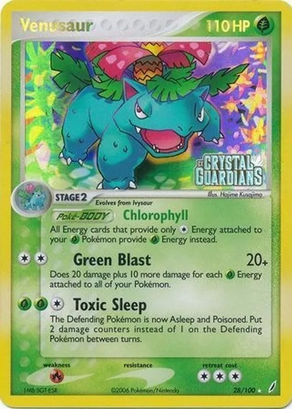 Venusaur (028/100) (Prerelease) [EX: Crystal Guardians] - Trinity Hobby