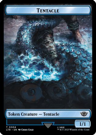Tentacle // Food (0009) Double-Sided Token  [Foil]  (LTR-4 // 9) - [The Lord of the Rings: Tales of Middle-earth] - Trinity Hobby