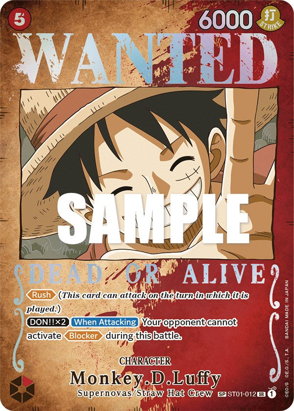 Monkey.D.Luffy (Wanted Poster) (ST01-012) - [Pillars of Strength] Foil - Trinity Hobby