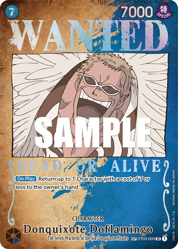 Donquixote Doflamingo (Wanted Poster) (ST03-009) - [Pillars of Strength] Foil - Trinity Hobby