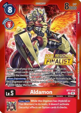Aldamon [BT7-014] (2023 Regionals Finalist) [Next Adventure Promos] - Trinity Hobby