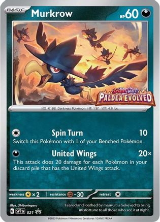 Murkrow (021) [Scarlet & Violet: Black Star Promos] - Trinity Hobby