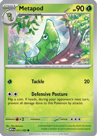 Metapod (011/165) [Scarlet & Violet 151] - Trinity Hobby