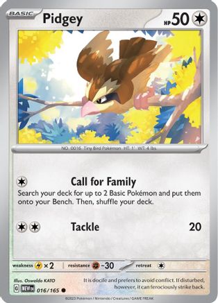 Pidgey (016/165) [Scarlet & Violet 151] - Trinity Hobby
