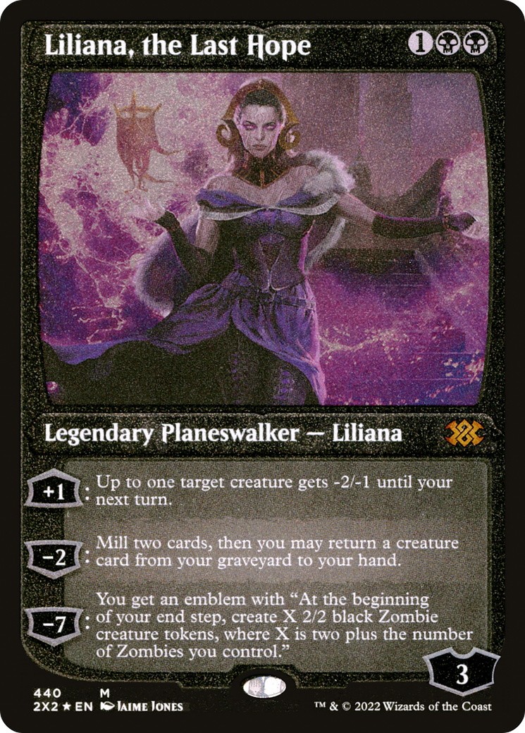 Liliana, the Last Hope (Foil Etched)  [Foil]  (2X2-440) - [Double Masters 2022] - Trinity Hobby