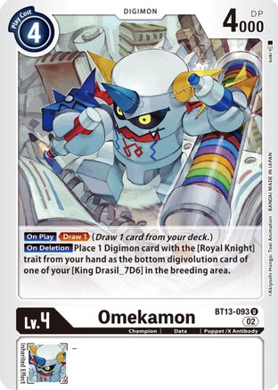 Omekamon [BT13-093] [Versus Royal Knights Booster] - Trinity Hobby