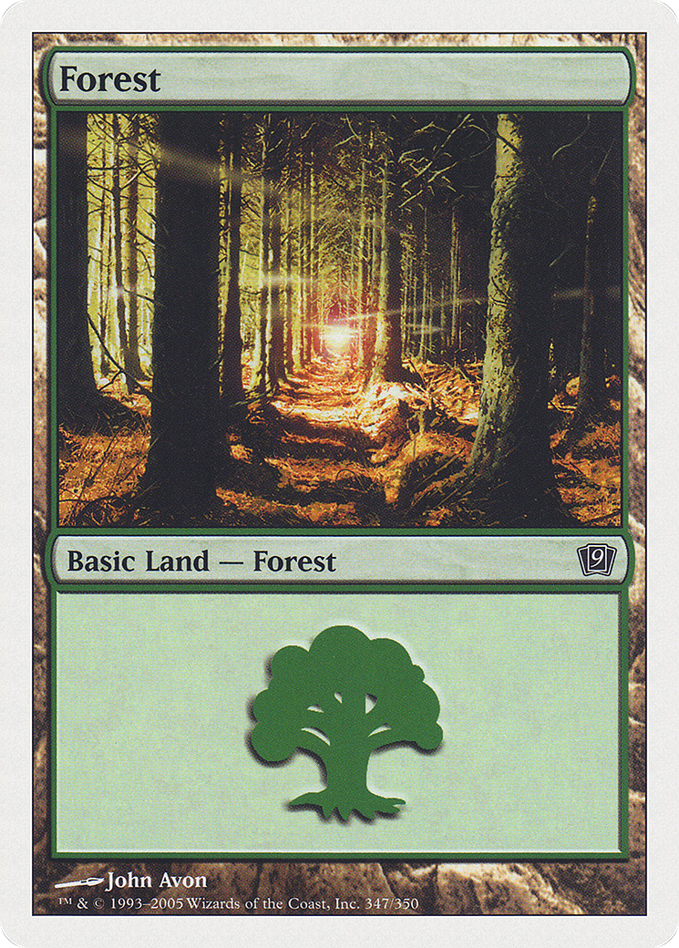 Forest (347) [Ninth Edition] - Trinity Hobby