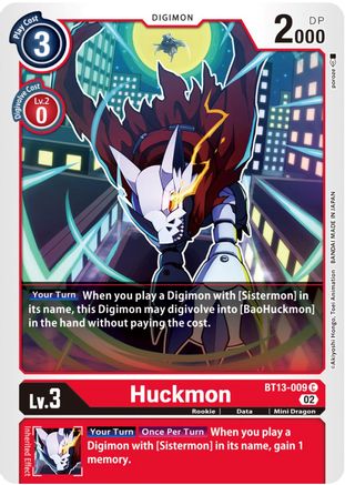 Huckmon [BT13-009] [Versus Royal Knights Booster] - Trinity Hobby