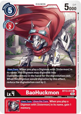 BaoHuckmon [BT13-013] [Versus Royal Knights Booster] - Trinity Hobby