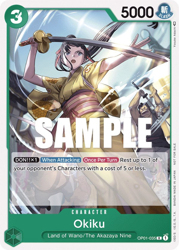 Okiku (Tournament Pack Vol. 4) (OP01-035) - [One Piece Promotion Cards] - Trinity Hobby