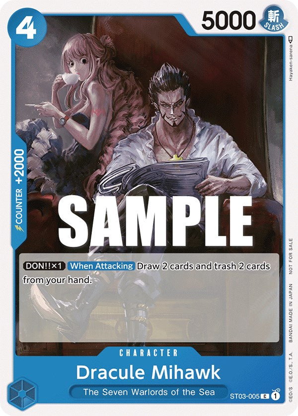 Dracule Mihawk (Tournament Pack Vol. 4) (ST03-005) - [One Piece Promotion Cards] - Trinity Hobby