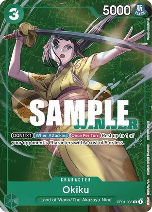 Okiku (Winner Pack Vol. 4) (OP01-035) - [One Piece Promotion Cards] Foil - Trinity Hobby