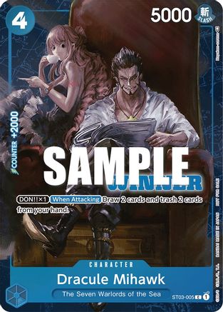 Dracule Mihawk (Winner Pack Vol. 4) (ST03-005) - [One Piece Promotion Cards] Foil - Trinity Hobby