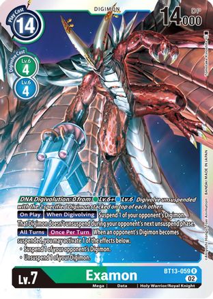 Examon [BT13-059] [Versus Royal Knights Booster] - Trinity Hobby