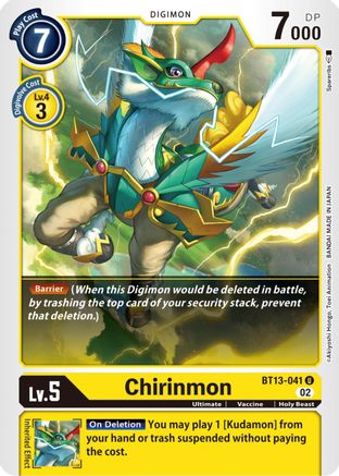 Chirinmon [BT13-041] [Versus Royal Knights Booster] - Trinity Hobby