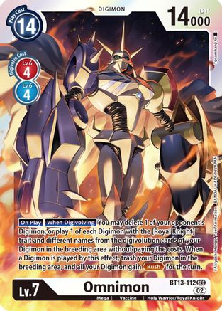 Omnimon [BT13-112] [Versus Royal Knights Booster] - Trinity Hobby