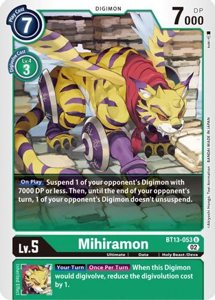 Mihiramon [BT13-053] [Versus Royal Knights Booster] - Trinity Hobby