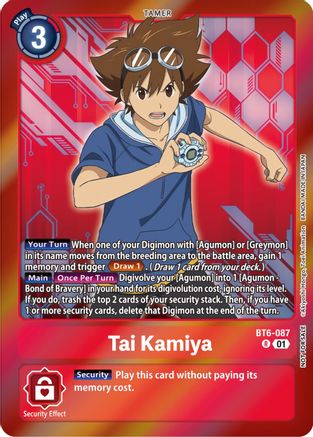 Tai Kamiya [BT6-087] (Event Pack 5) [Double Diamond Promos] - Trinity Hobby