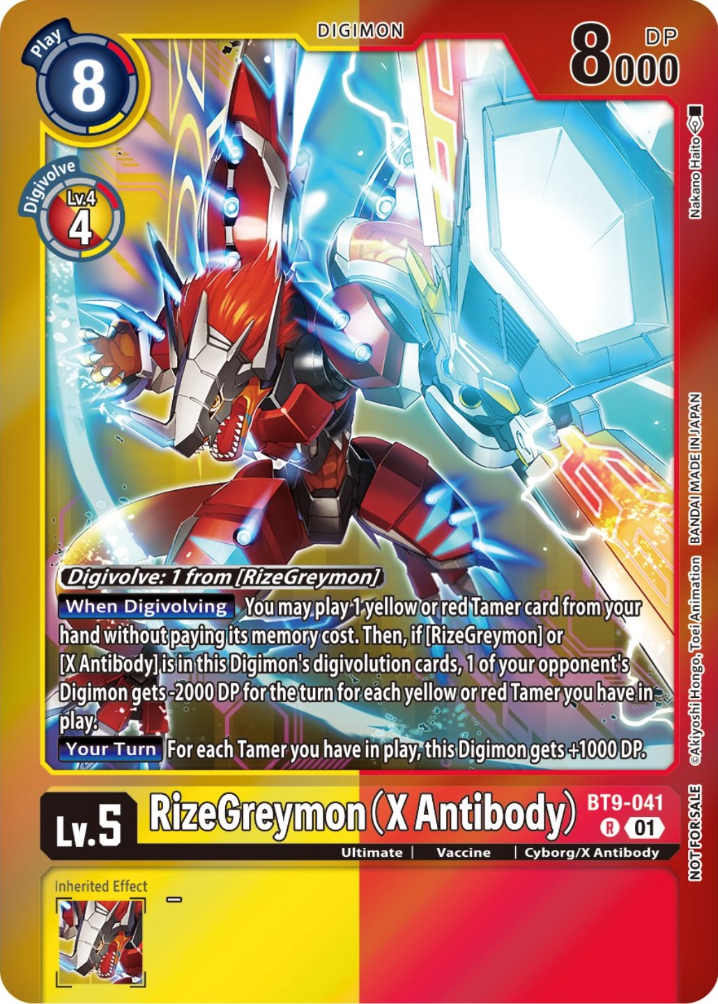 RizeGreymon (X Antibody) [BT9-041] (Event Pack 5) [X Record Promos] - Trinity Hobby