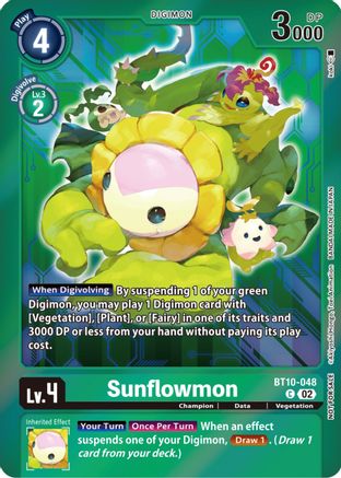 Sunflowmon [BT10-048] (Event Pack 5) [Xros Encounter Promos] - Trinity Hobby
