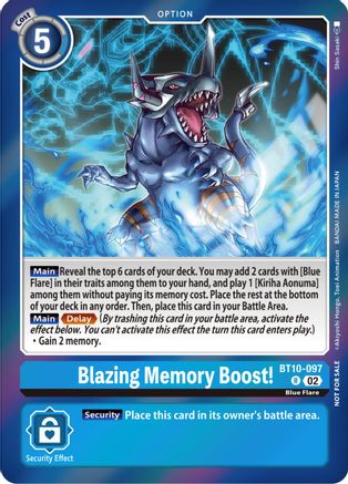 Blazing Memory Boost! [BT10-097] (Event Pack 5) [Xros Encounter Promos] - Trinity Hobby
