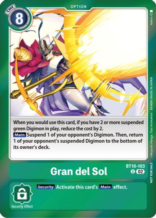 Gran del Sol [BT10-103] (Event Pack 5) [Xros Encounter Promos] - Trinity Hobby