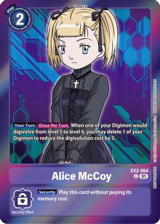Alice McCoy [EX2-064] (Event Pack 5) [Digital Hazard Promos] - Trinity Hobby