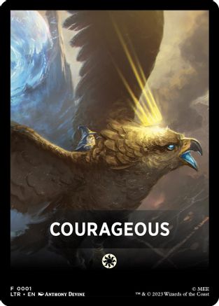 Courageous Theme Card  (LTR-001) - [The Lord of the Rings: Tales of Middle-earth] - Trinity Hobby