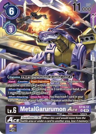 MetalGarurumon Ace [ST16-12] (Box Topper) [Versus Royal Knights Booster] - Trinity Hobby