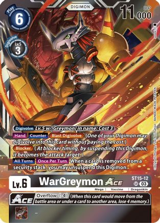 WarGreymon Ace [ST15-12] (Box Topper) [Versus Royal Knight Booster] 