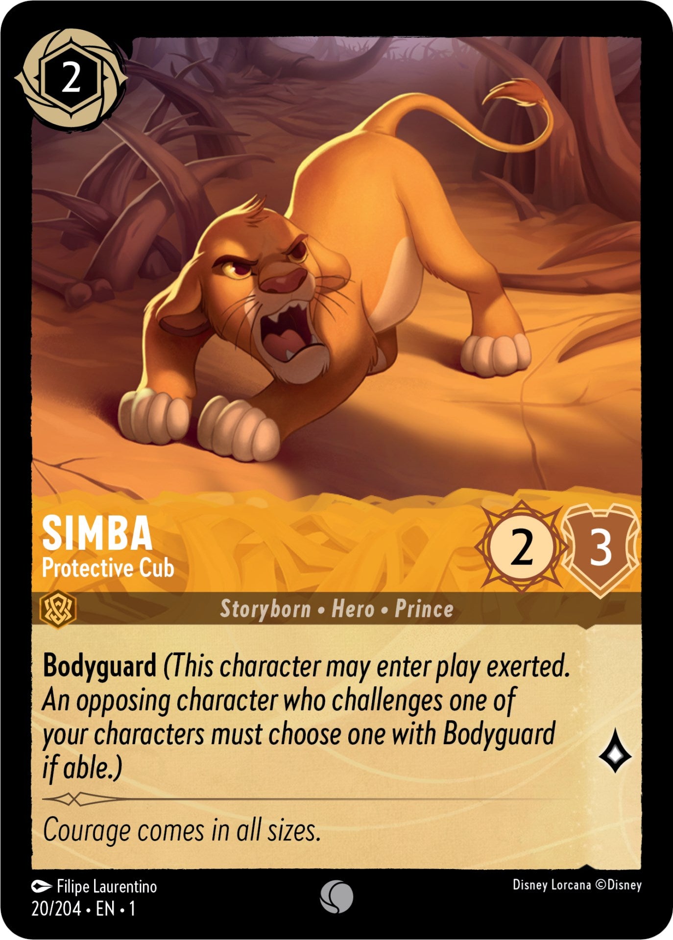 Simba - Protective Cub (20/204) [The First Chapter] - Trinity Hobby