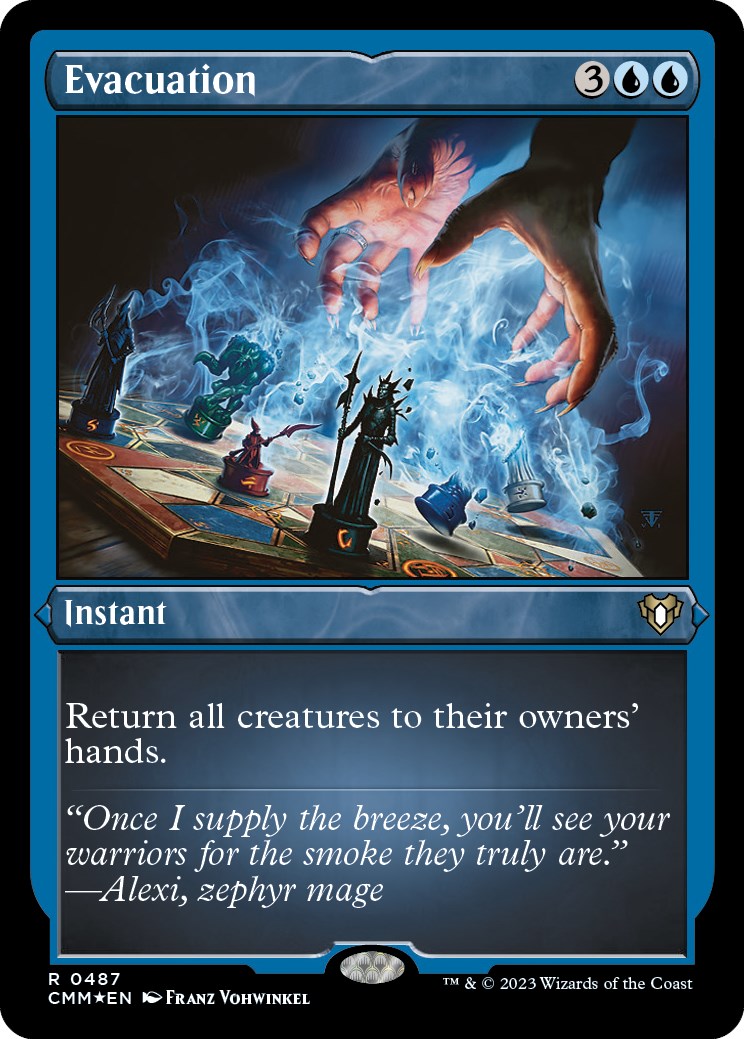 Evacuation (Foil Etched) [Commander Masters] - Trinity Hobby