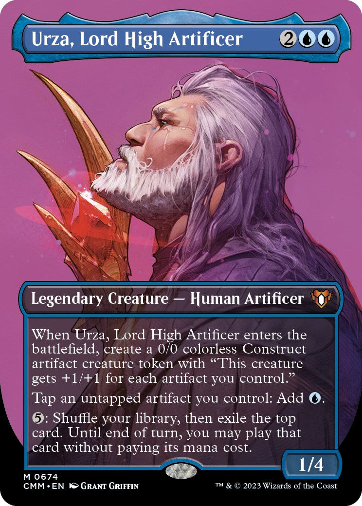 Urza, Lord High Artificer (Borderless Profile) [Commander Masters] - Trinity Hobby
