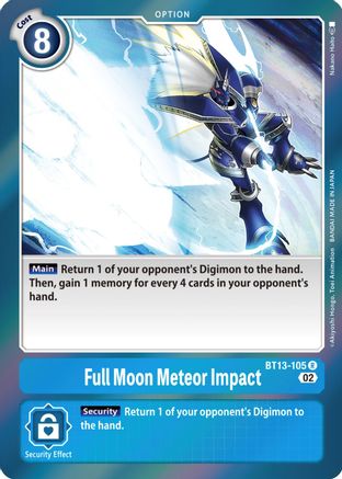 Full Moon Meteor Impact [BT13-105] [Versus Royal Knights Booster] - Trinity Hobby