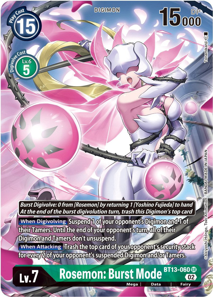Rosemon: Burst Mode [BT13-060] (Alternate Art) [Versus Royal Knights Booster] - Trinity Hobby