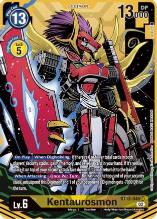 Kentaurosmon [BT13-046] (Alternate Art) [Versus Royal Knights Booster] - Trinity Hobby