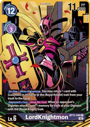 LordKnightmon [BT13-090] (Alternate Art) [Versus Royal Knights Booster] - Trinity Hobby