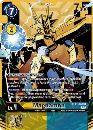 Magnamon [BT13-040] (Alternate Art) [Versus Royal Knights Booster] - Trinity Hobby